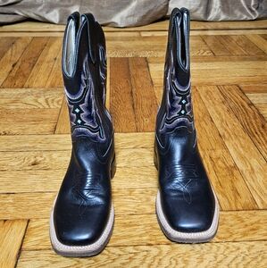 Old West leather Western boots sz:1.5 youth